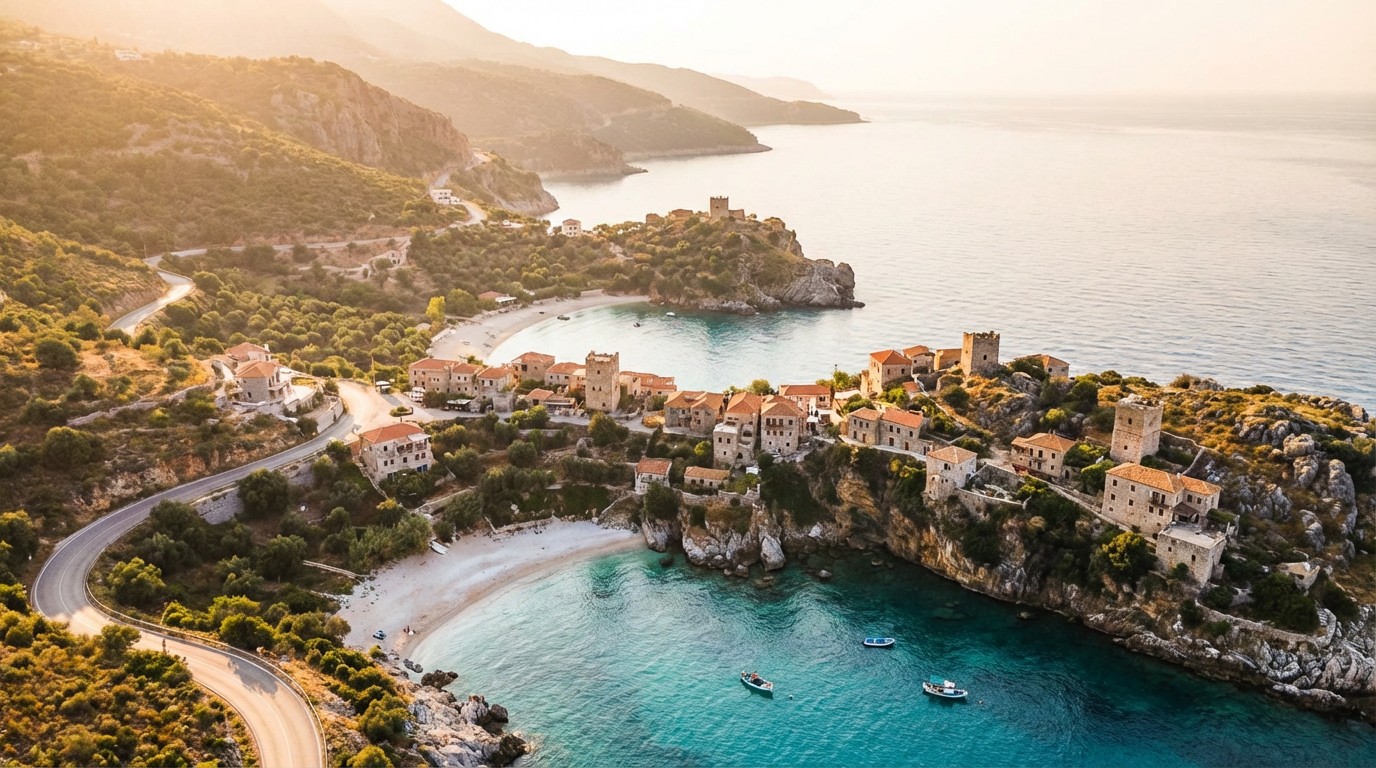 Beautiful view of the Albanian Riviera