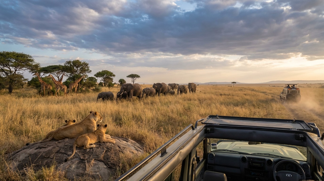 Wildlife on safari in Kenya