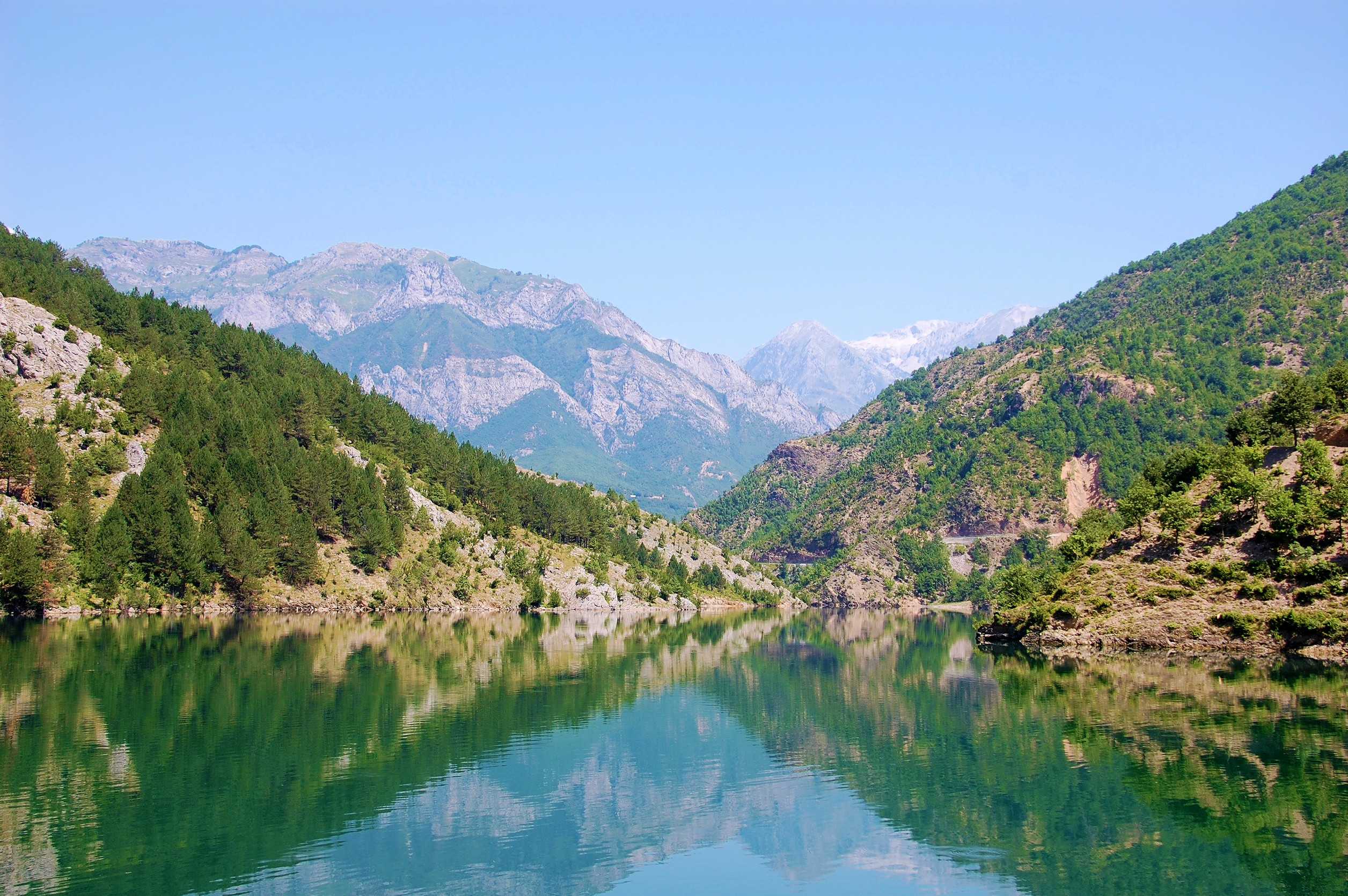Lake Koman In Valbona Valley