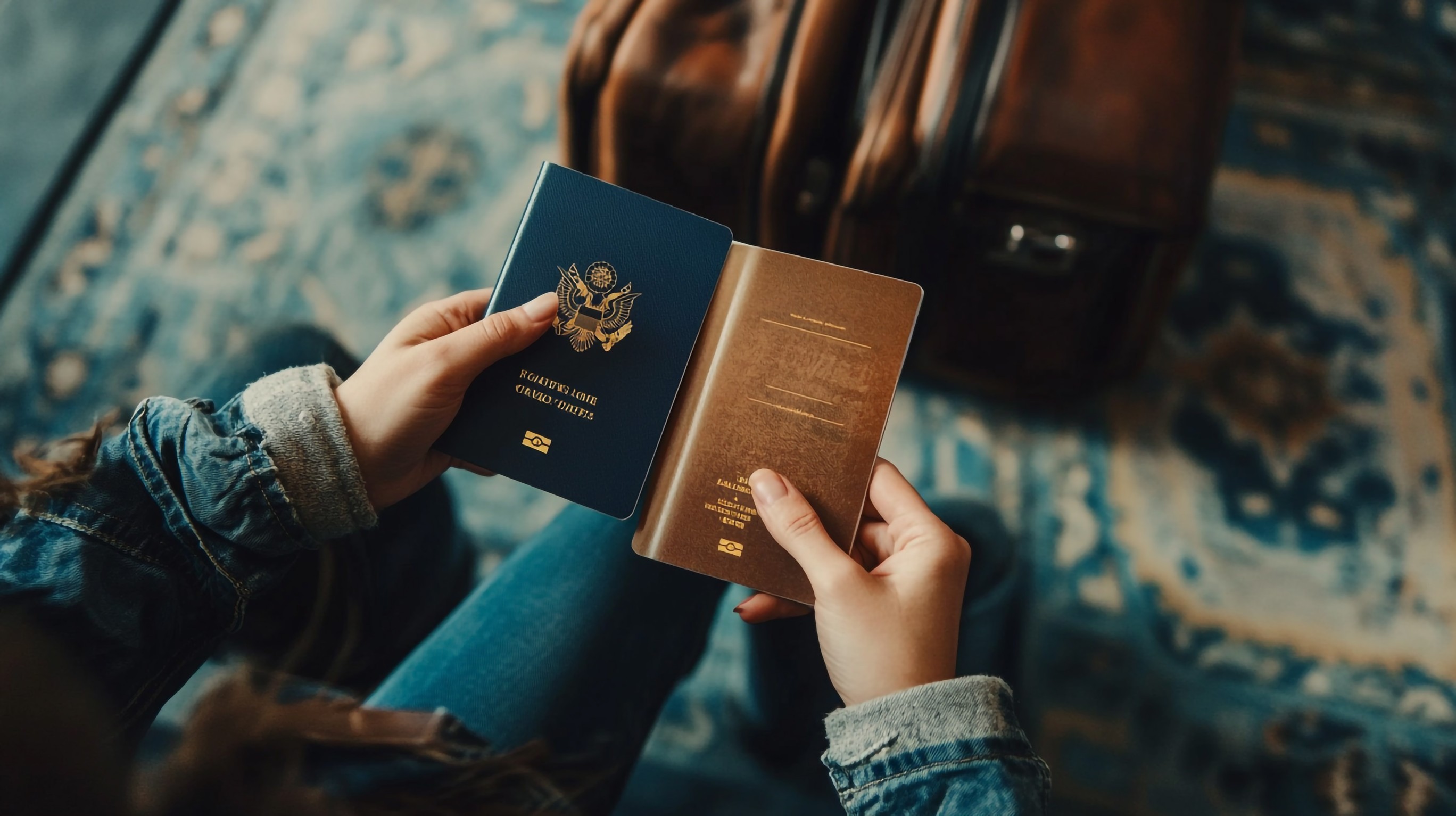 Young Woman with a Passport